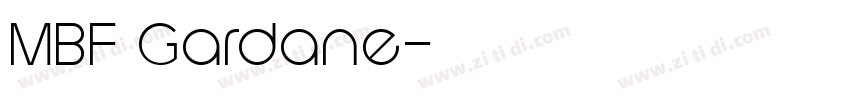 MBF Gardane字体转换